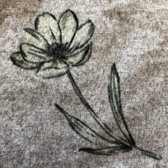 Marina Luna  sweater floral design pink/black XL - Picture 4 of 4